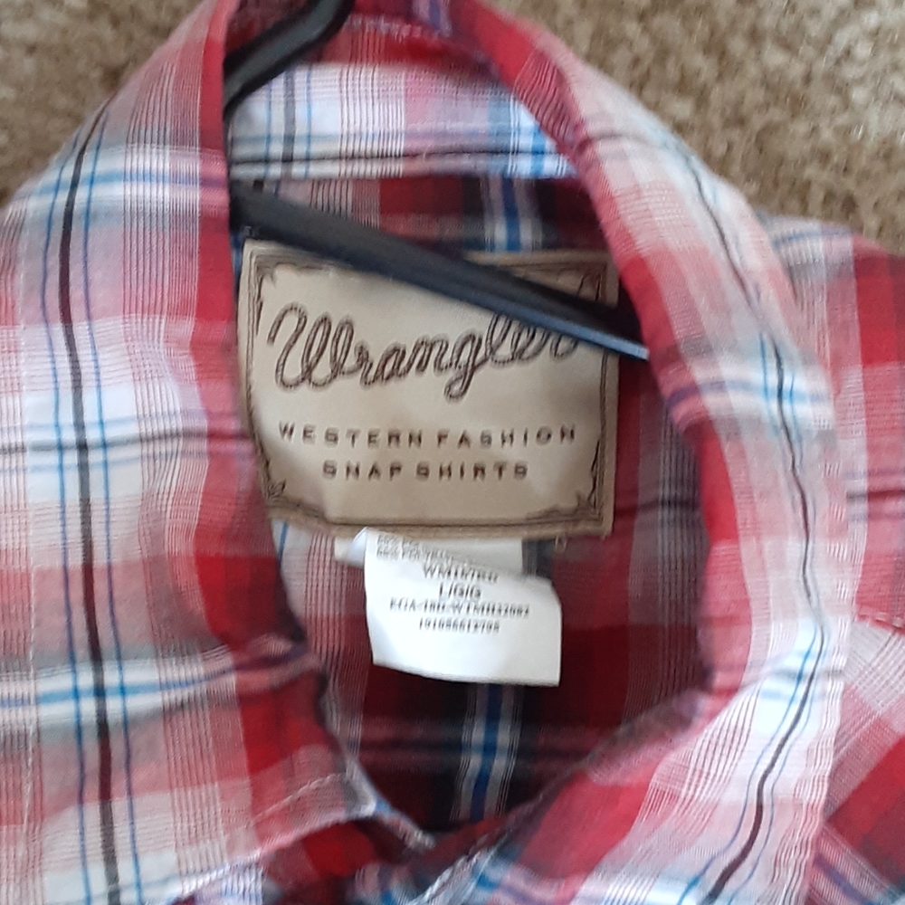 Wrangler pearl snap short sleeve